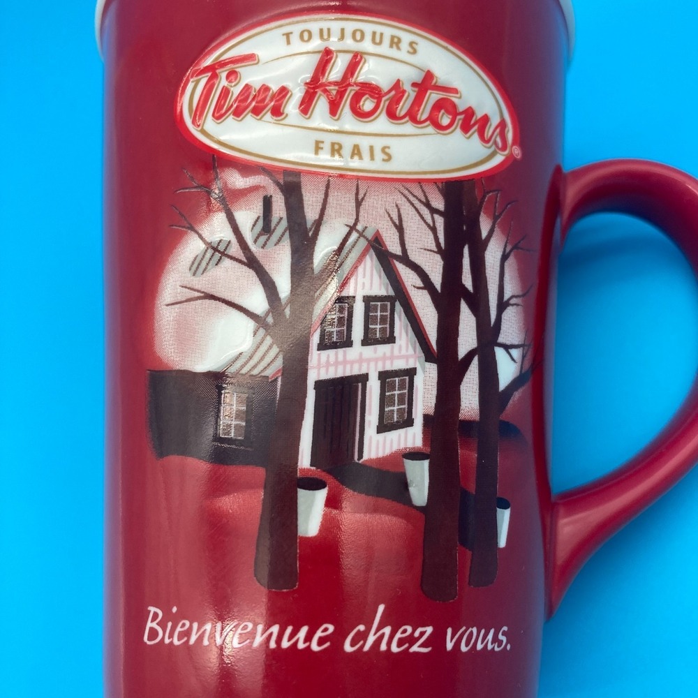 Tim Hortons Limited Edition #011 Welcome Home Bienvenue Chez Vous Mug Red House - Picture 4 of 8